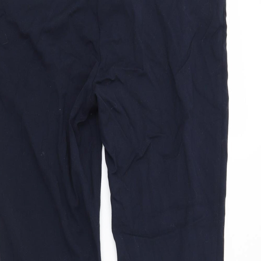 M&S Womens Blue Trousers Size 16 L23 in