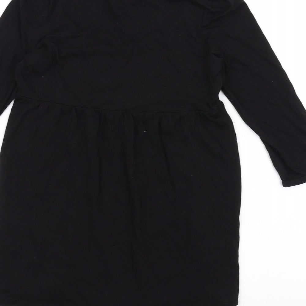 Love By Design Womens Black Basic T-Shirt Size M
