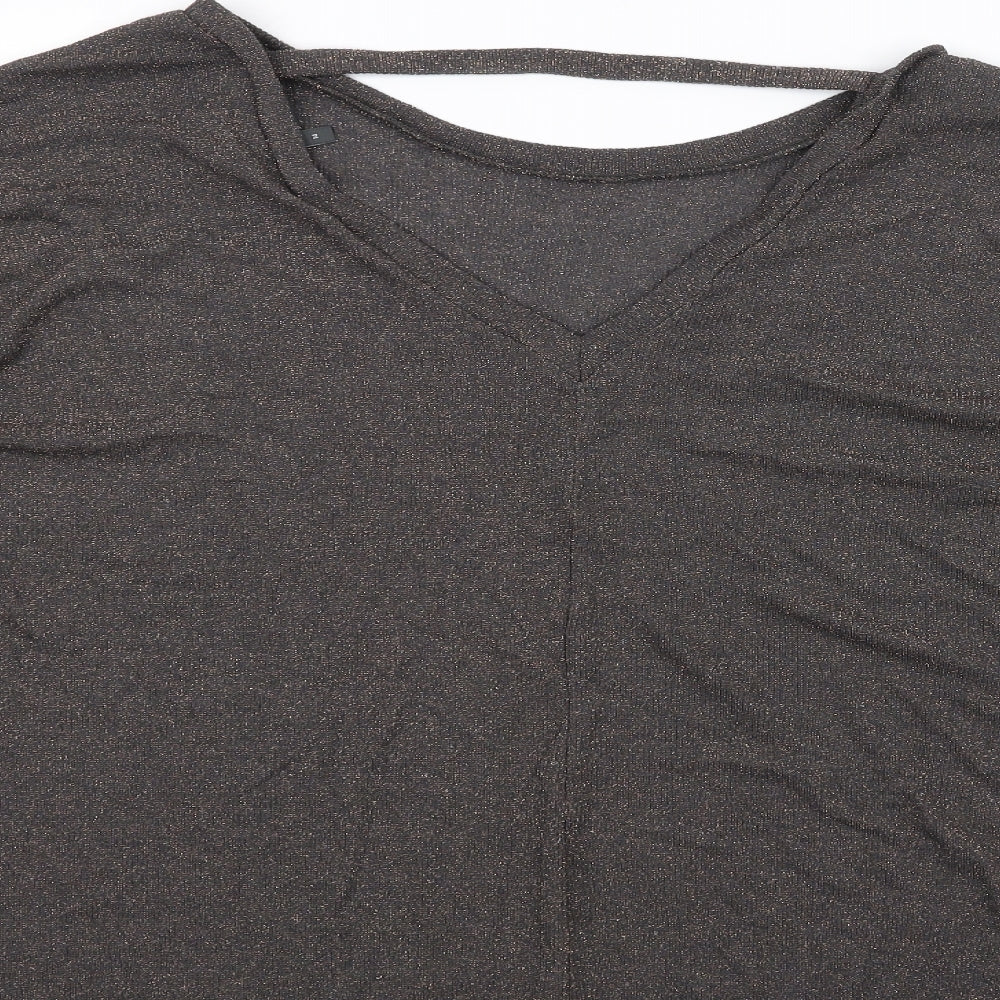 NEXT Womens Black Basic T-Shirt Size 14
