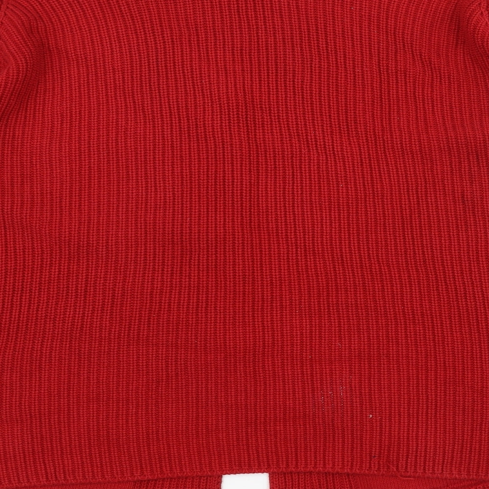Marks & Spencer Womens Red Knit Jacket Coatigan Size 18