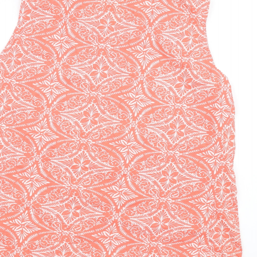 ISLE Womens Orange Basic T-Shirt Size L