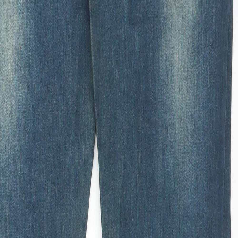 Preworn Womens Blue Denim Straight Jeans Size M L31 in