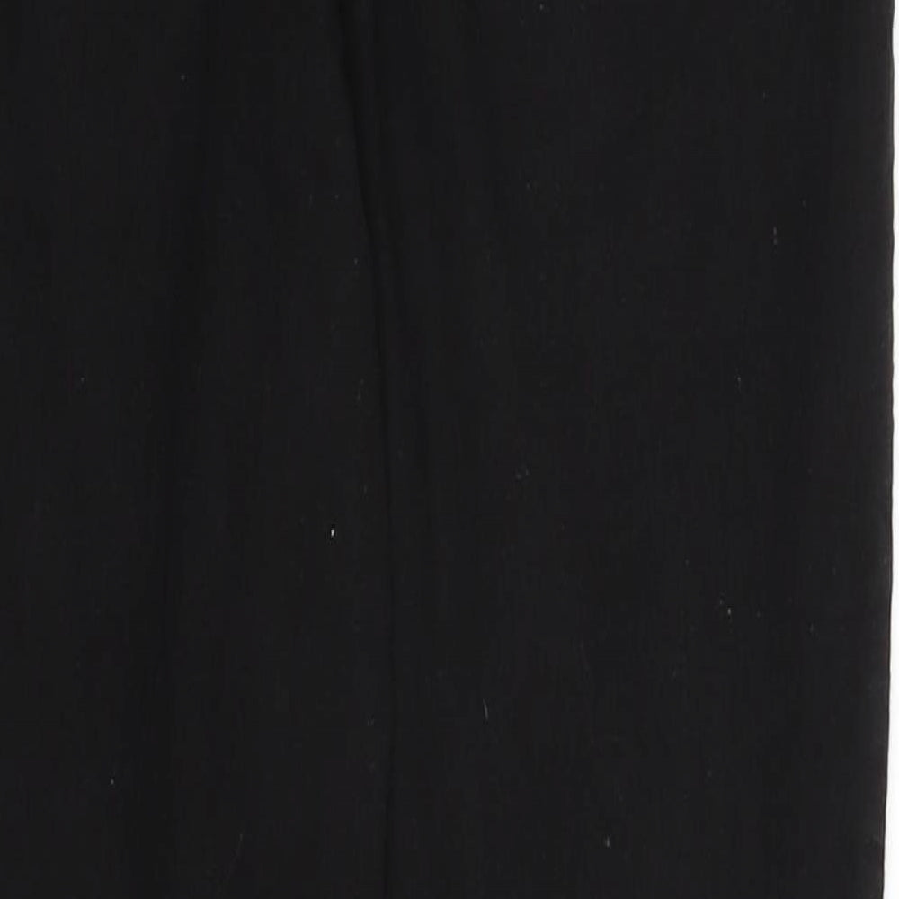 Denim & Co. Womens Black Denim Straight Jeans Size 12 L25 in
