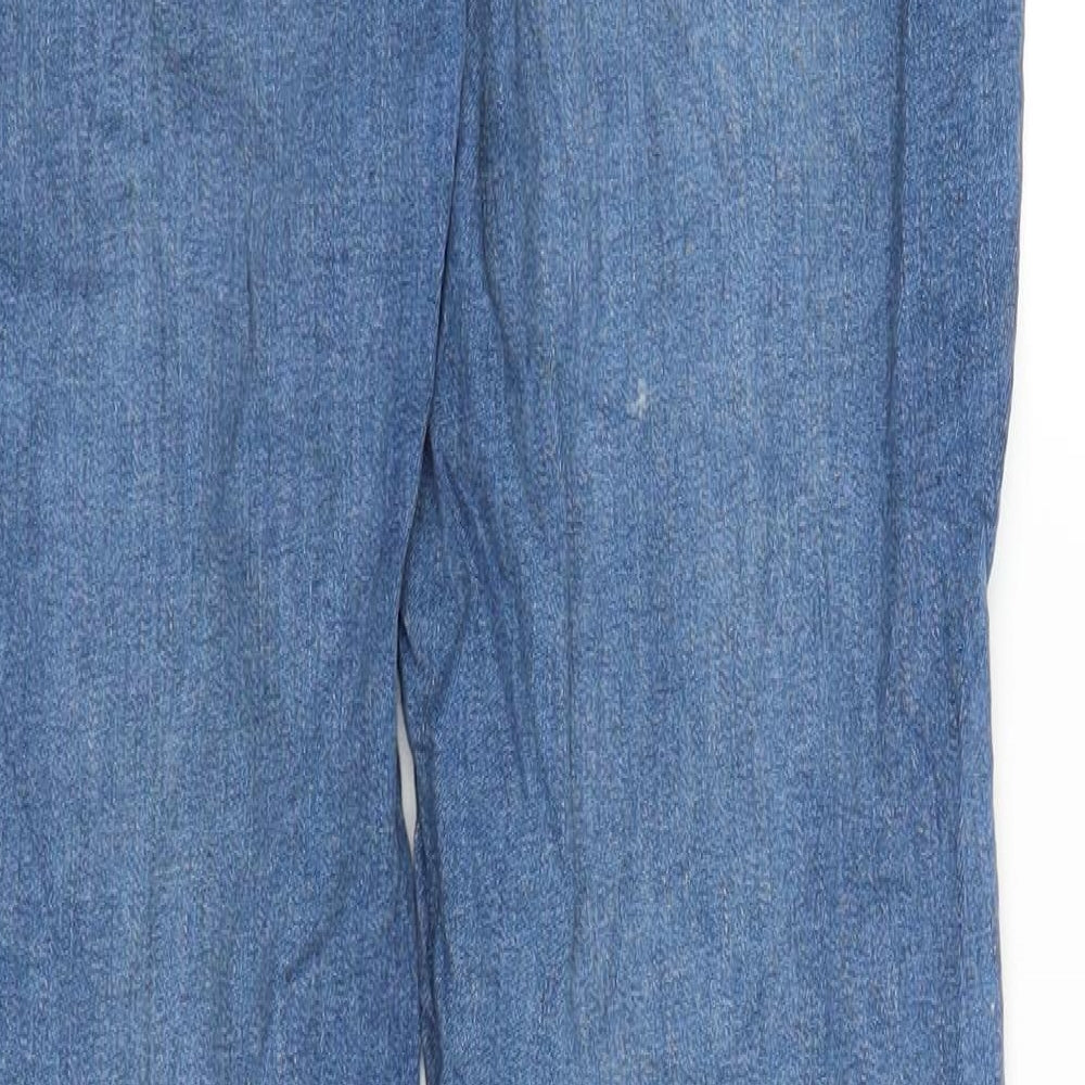 Molly Womens Blue Denim Straight Jeans Size L L28 in