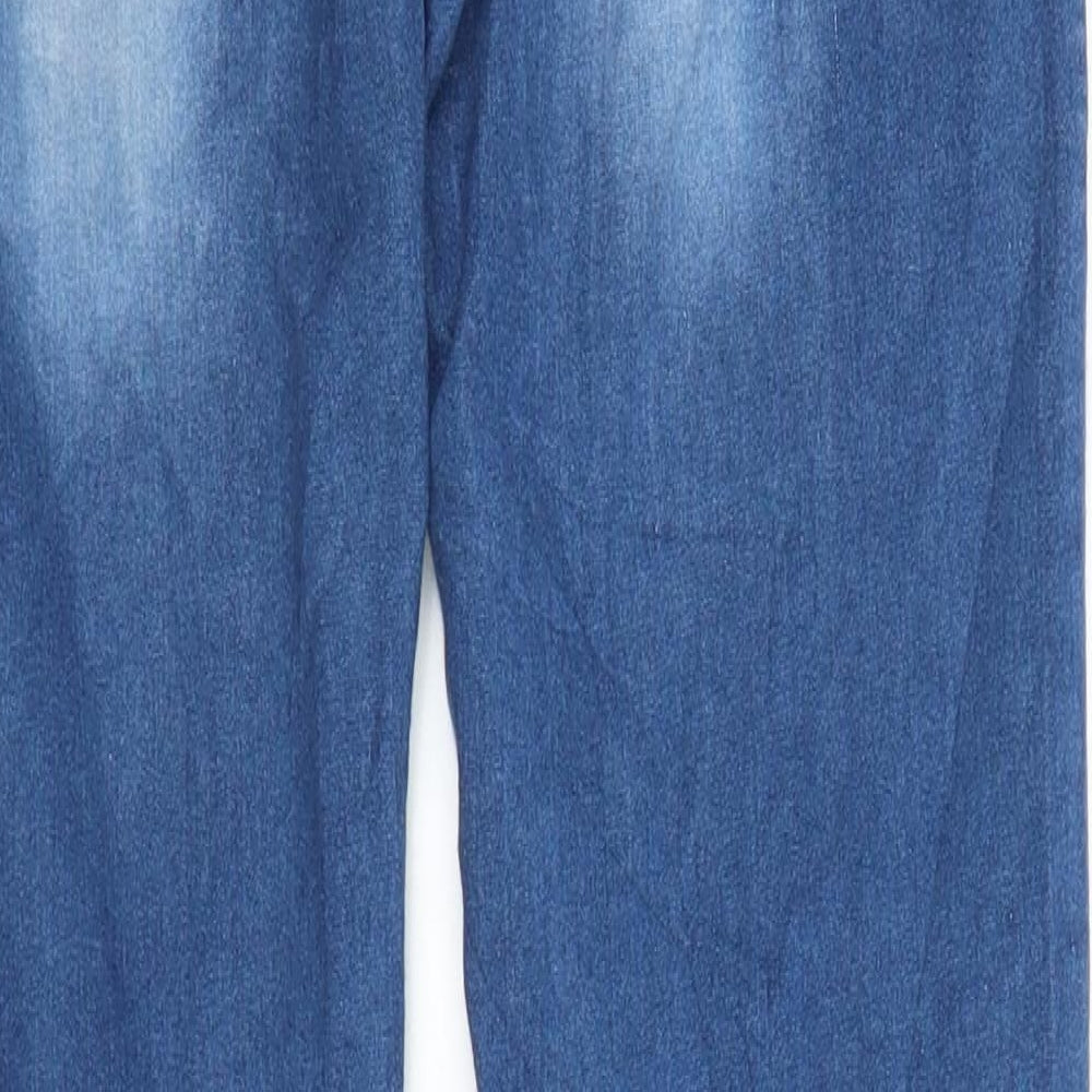 Sinsay Womens Blue Denim Straight Jeans Size 8 L30 in