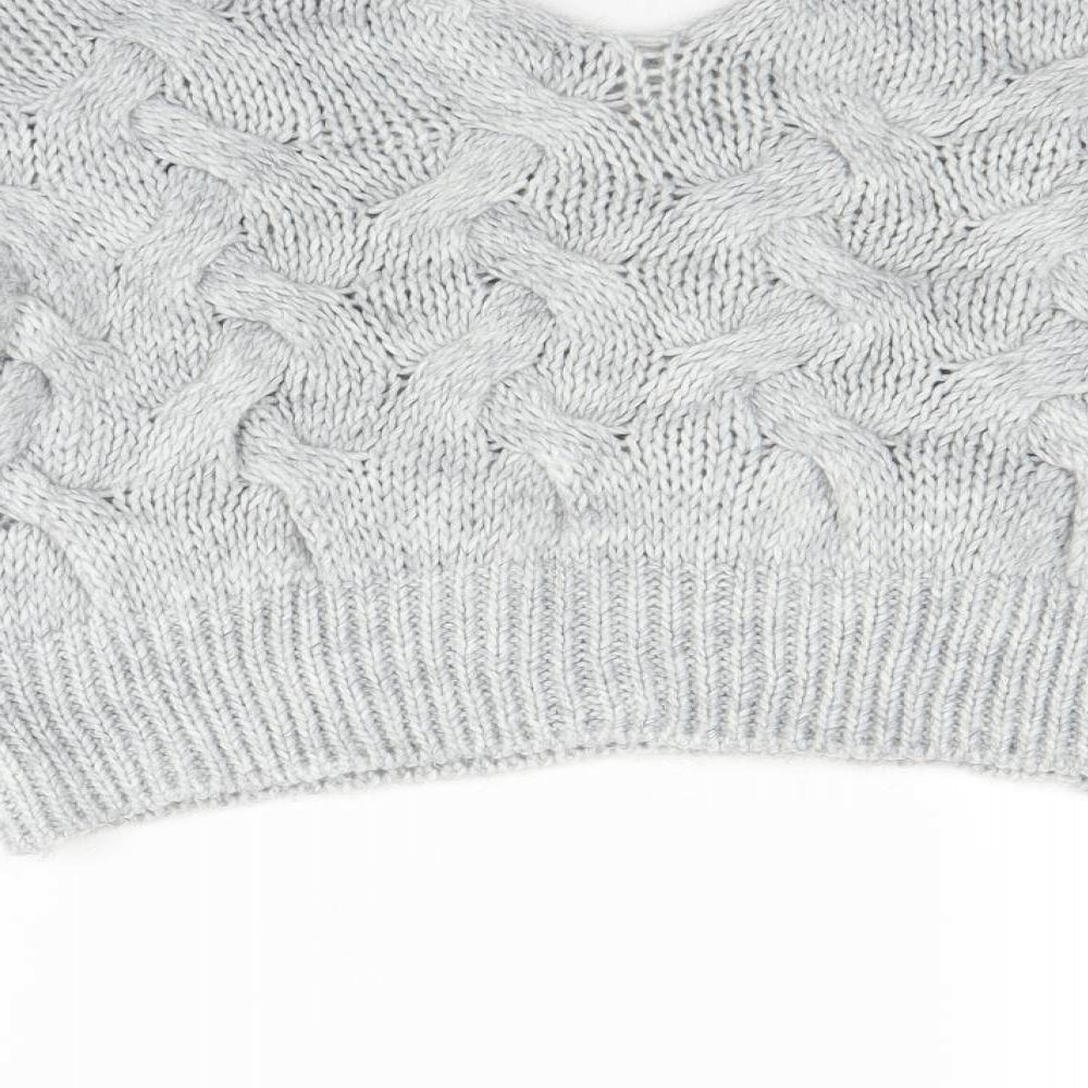 Cameo Womens Grey Knit Pullover Jumper Size M
