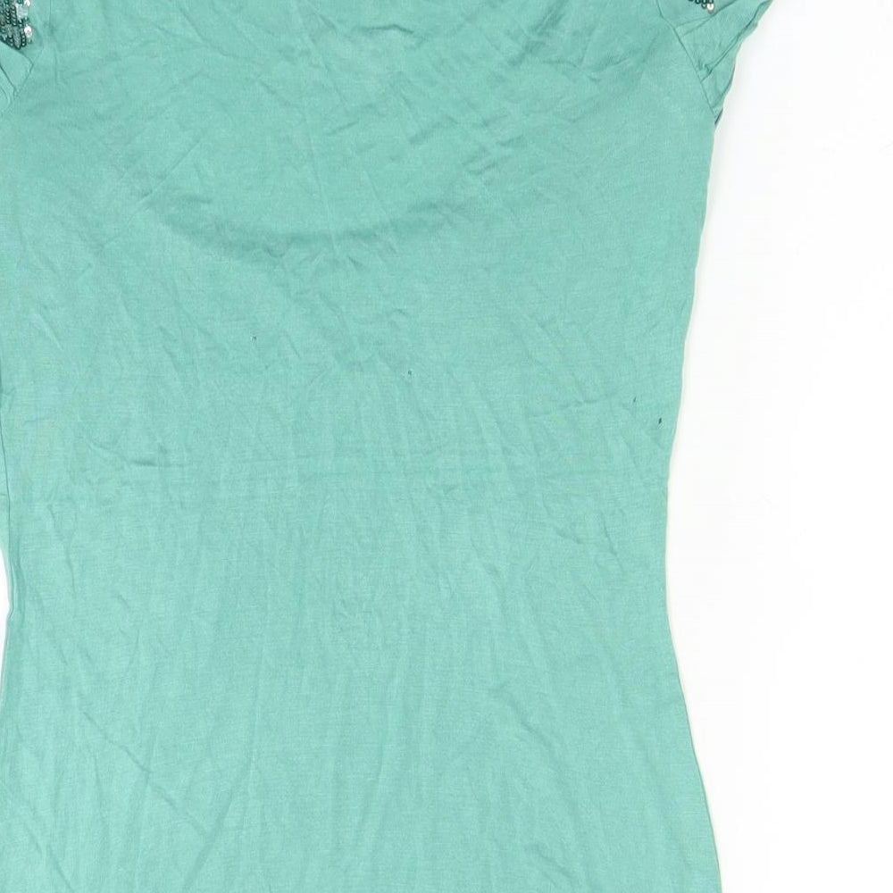 Debenhams Womens Green Basic Blouse Size 8