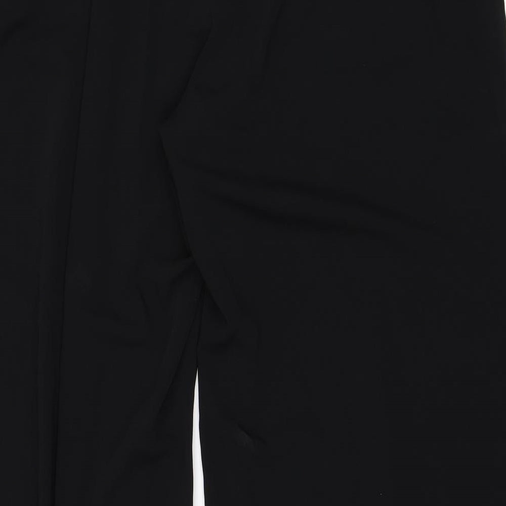 M&S Womens Black Trousers Size 14 L27 in