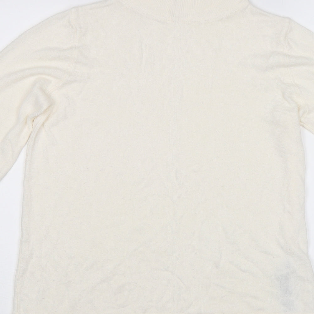 Marks & Spencer Womens White Pullover Jumper Size 10