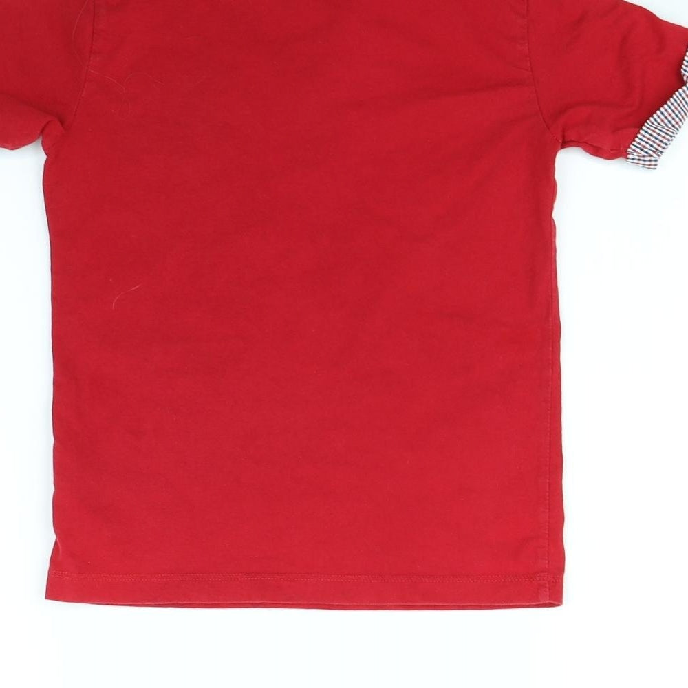 j jeans Boys Red Basic Polo Size 6 Years