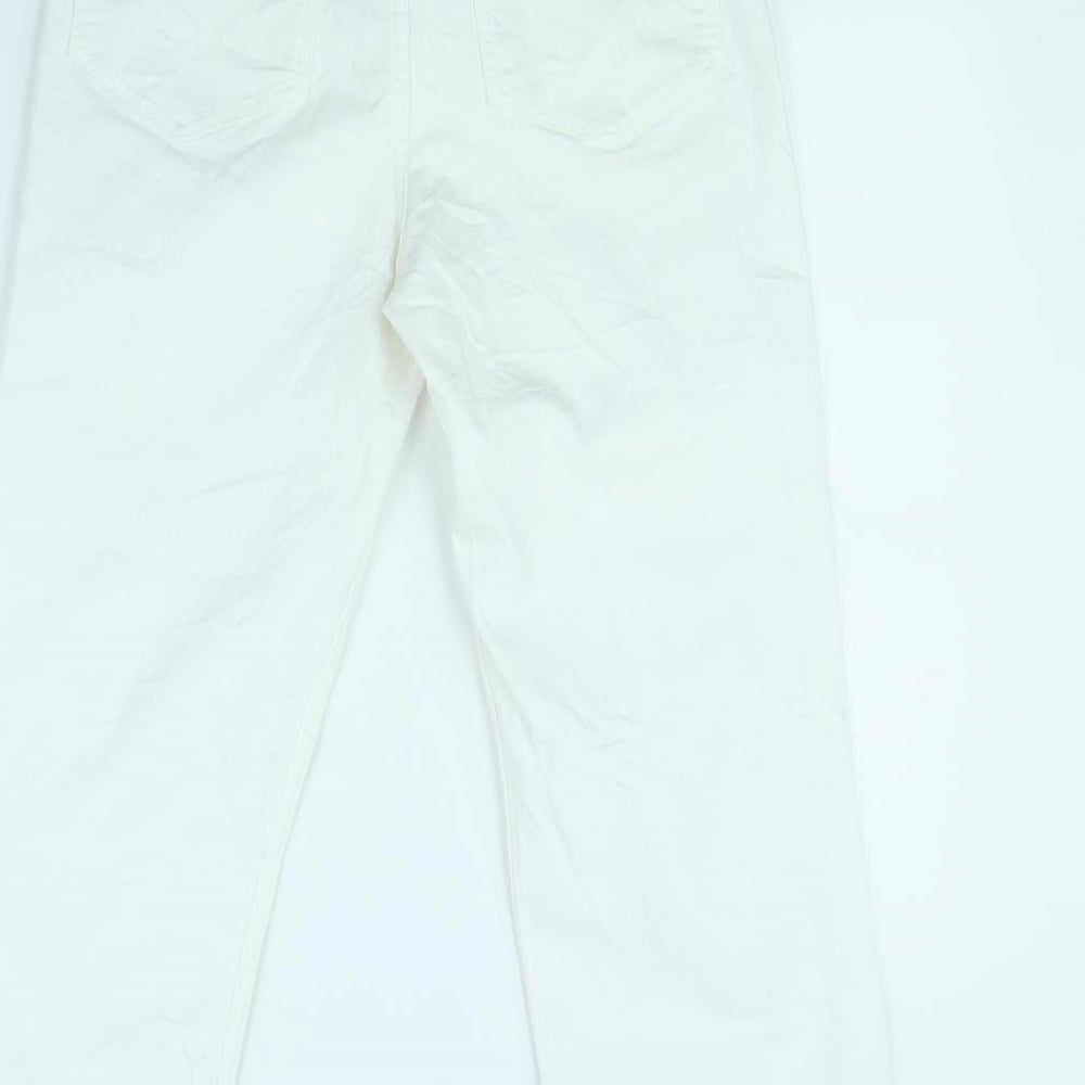 Pulz Womens White Straight Jeans Size 30 in L30 in