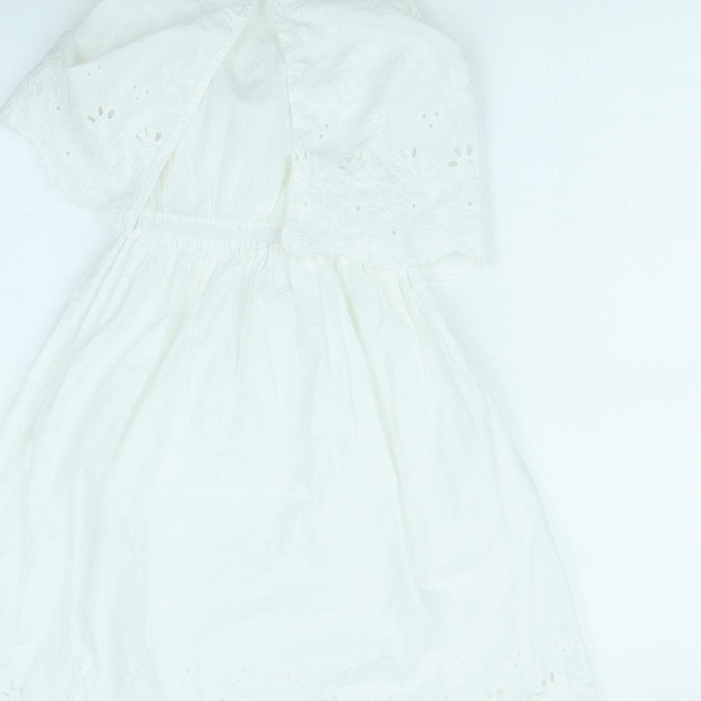 New Look Womens White Fit & Flare Size 6