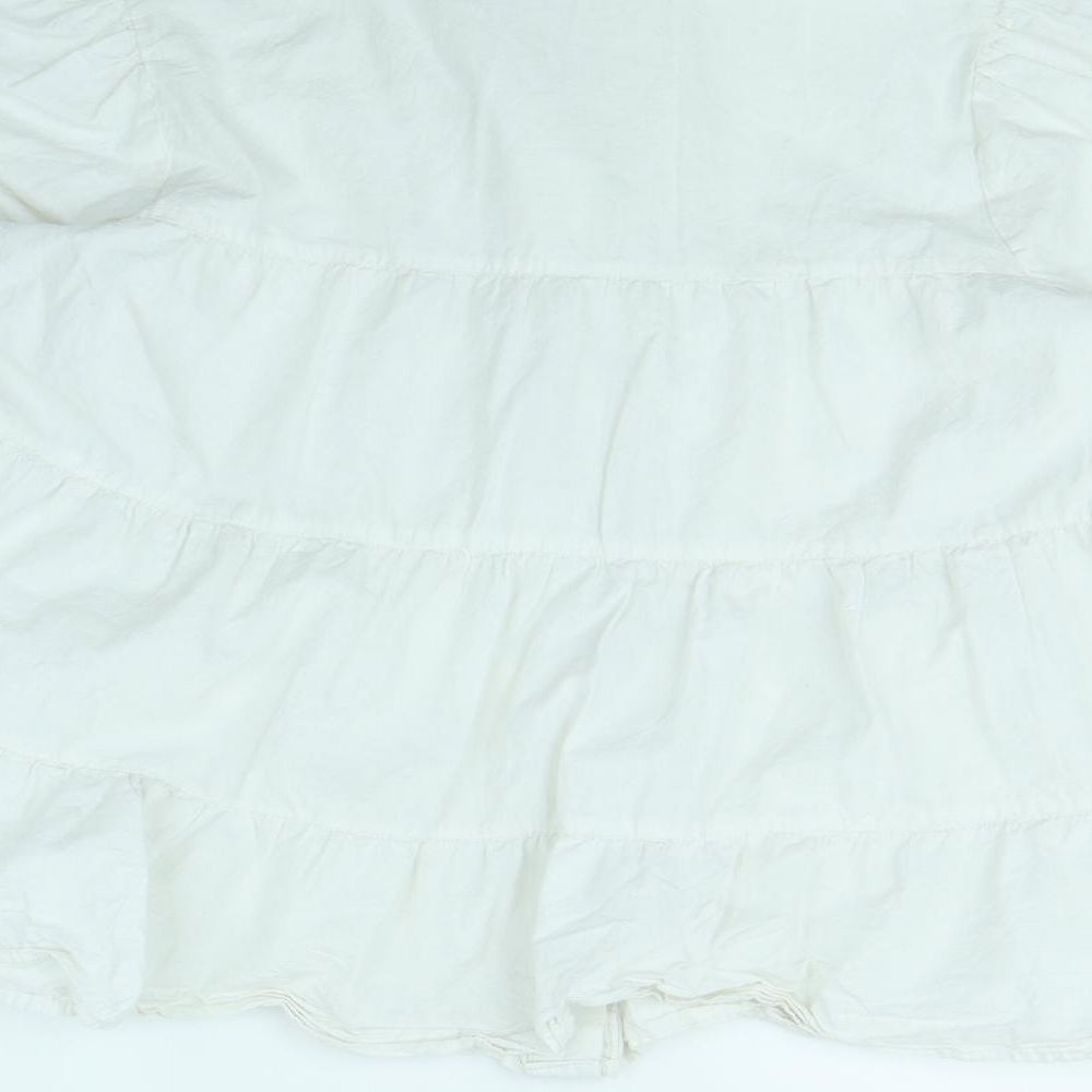 innocence Womens White Basic Blouse Size 12