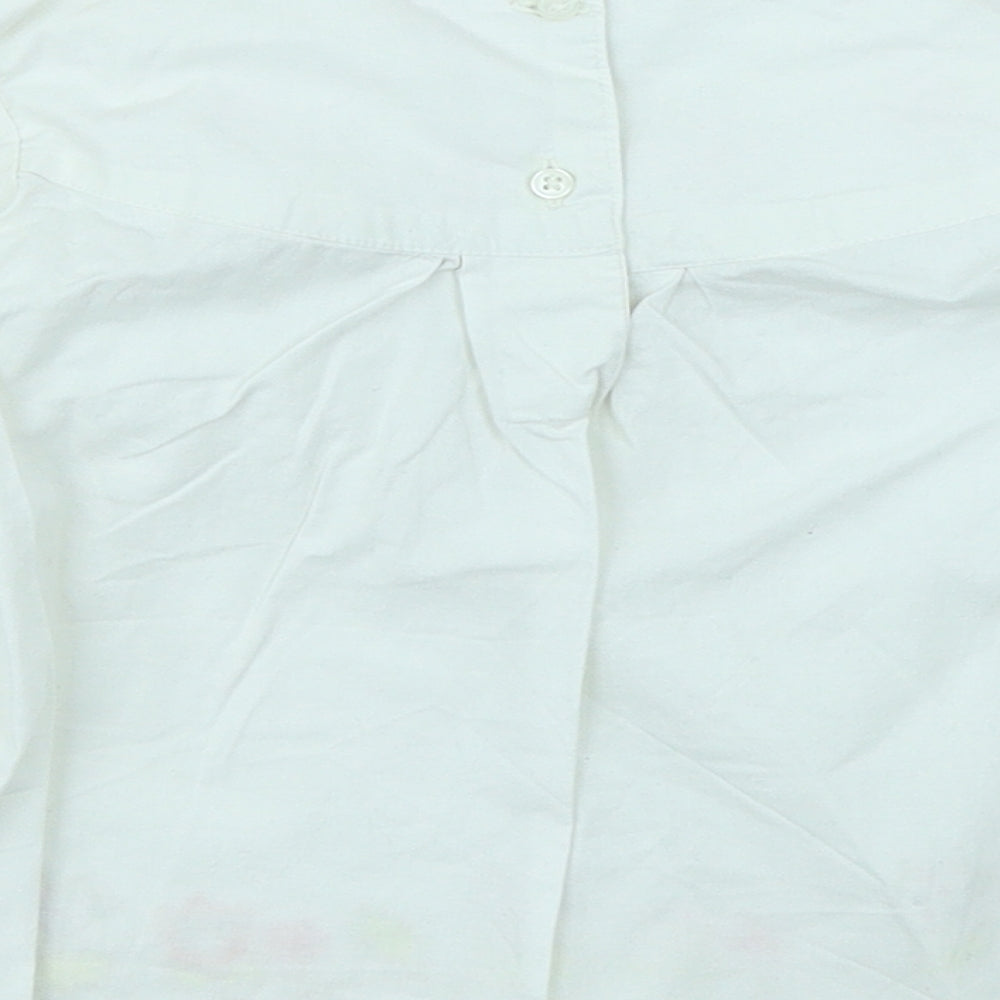 e-vie angel Girls White Basic T-Shirt Size 2-3 Years