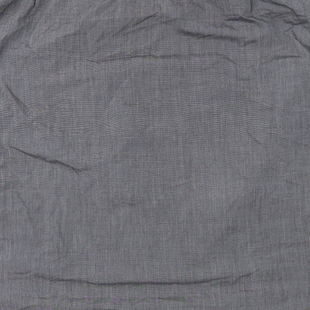 George Mens Grey Button-Up Size 16