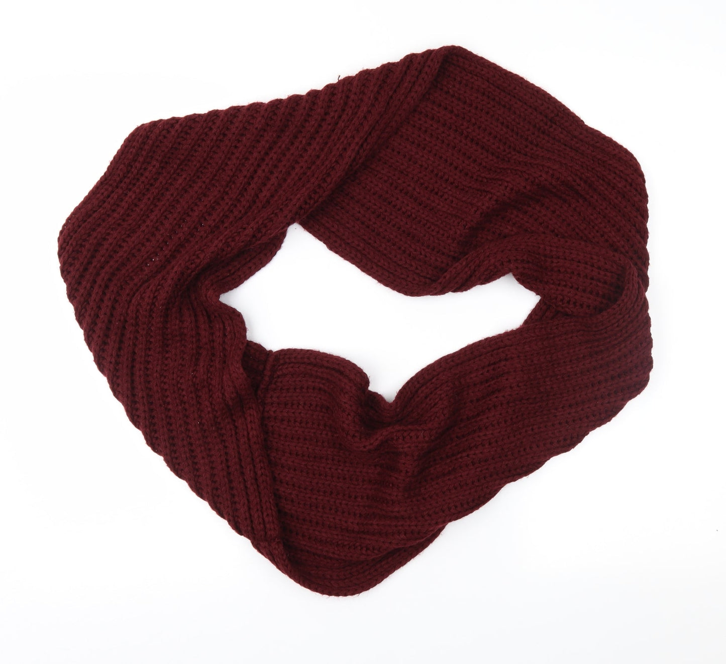 Preworn Womens Purple Knit Scarf