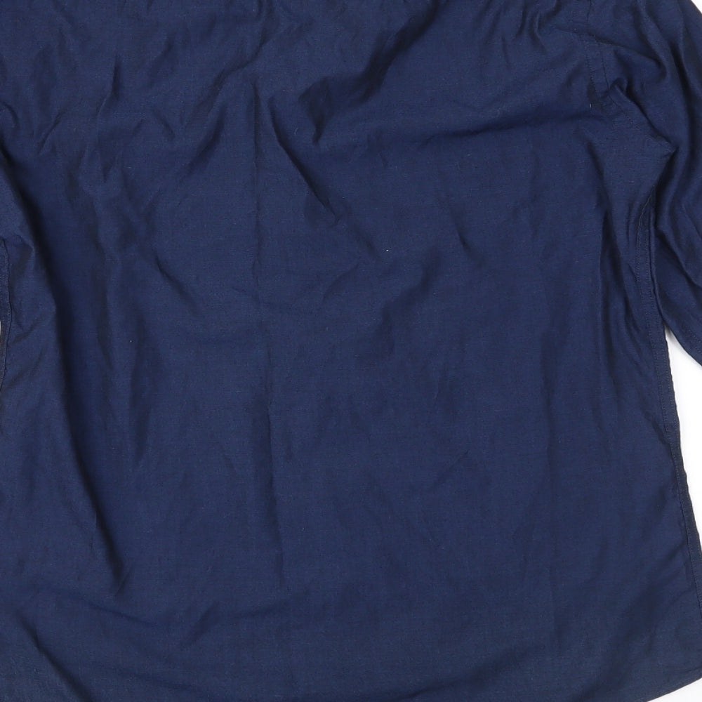 Cedarwood State Mens Blue Button-Up Size 15