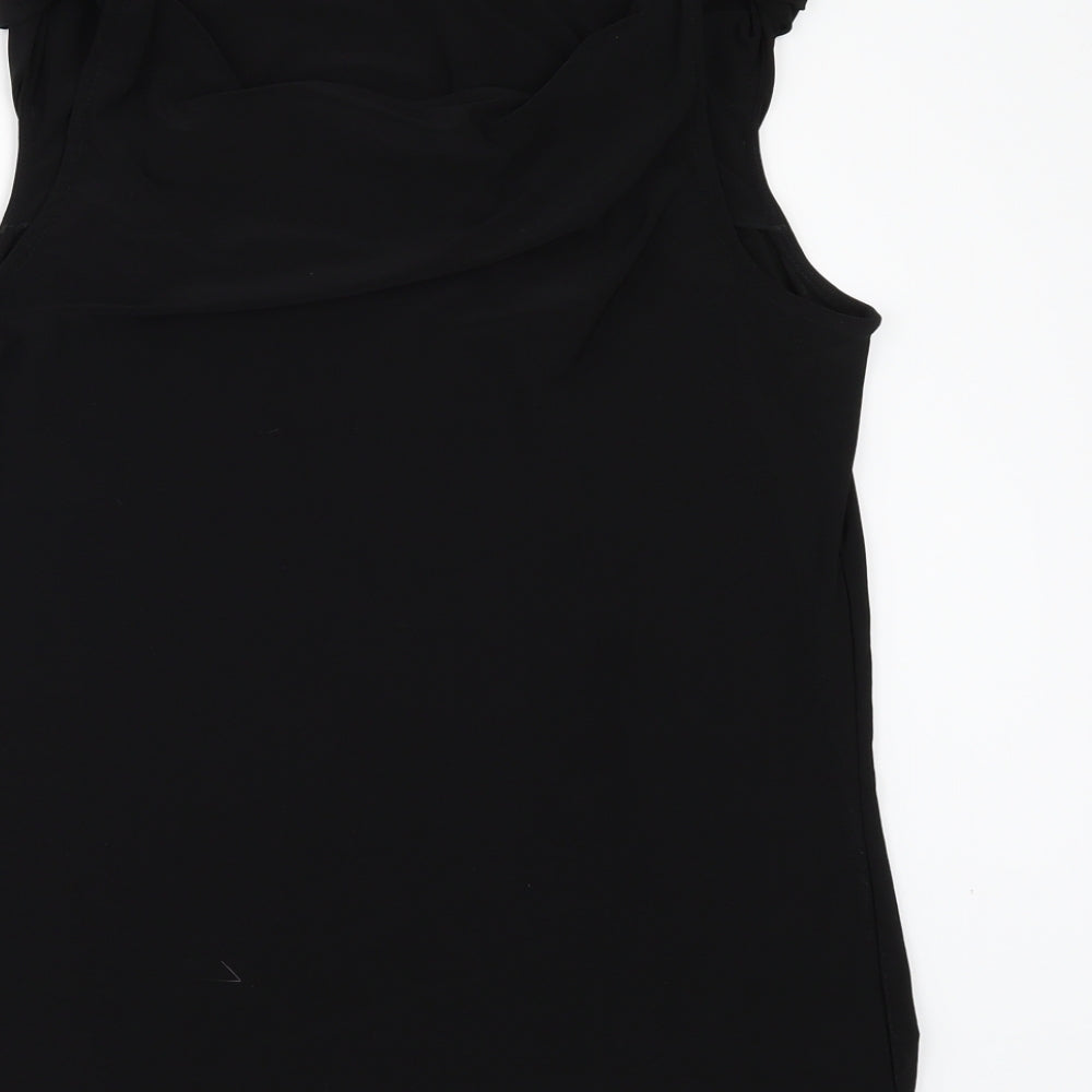 Klass Womens Black Tunic Blouse Size M