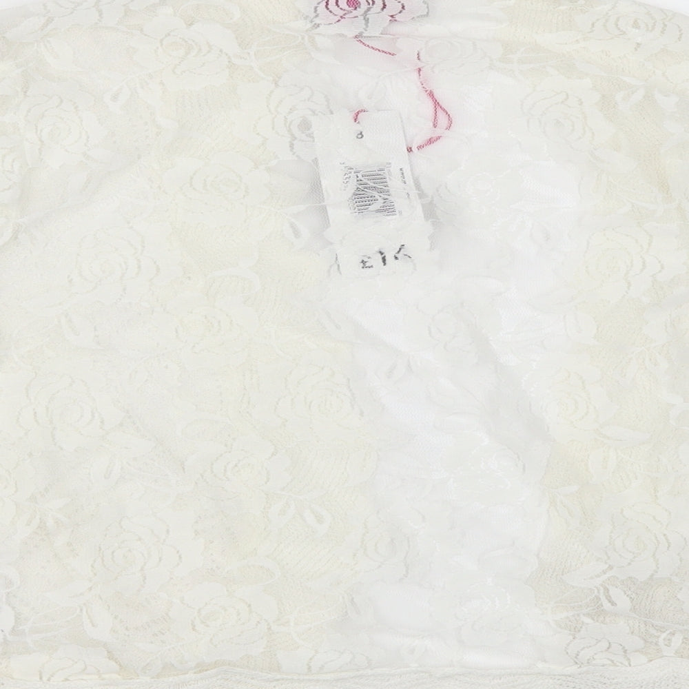 Be Beau Womens Ivory Cardigan Jumper Size 8