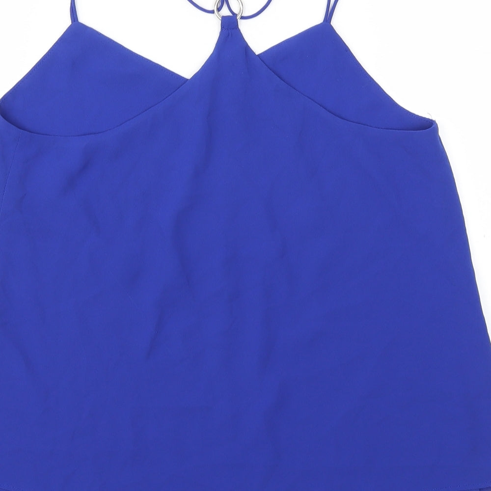 New Look Womens Blue Basic Blouse Size 10