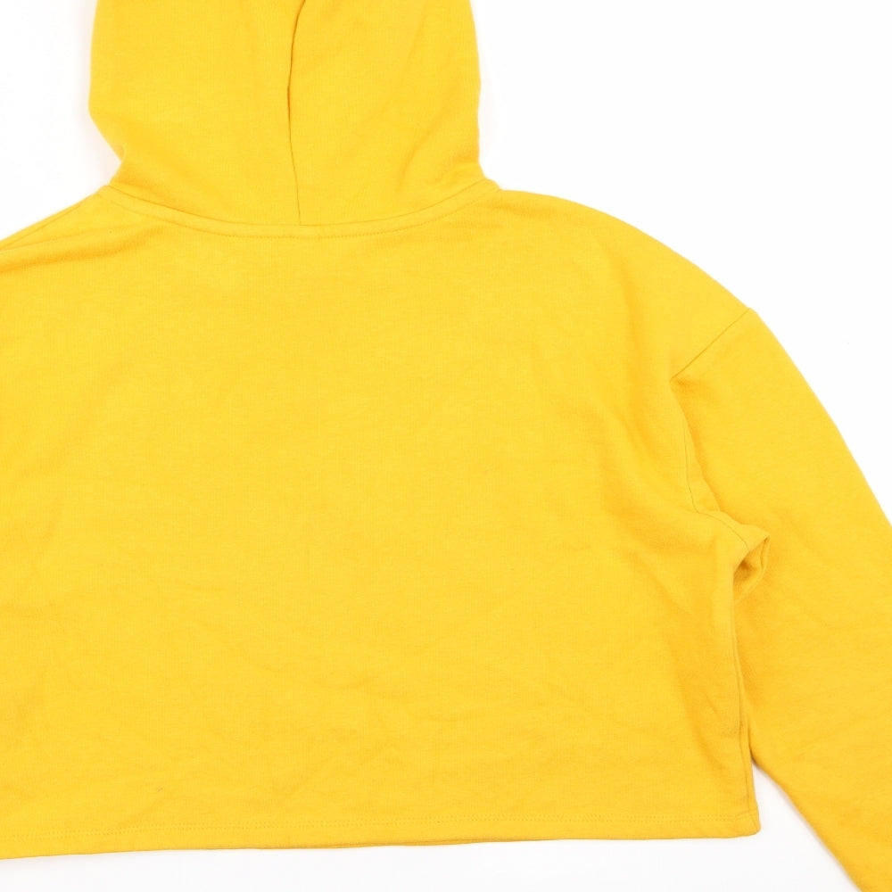 Divided by H&M Womens Yellow Pullover Jumper Size S - crop