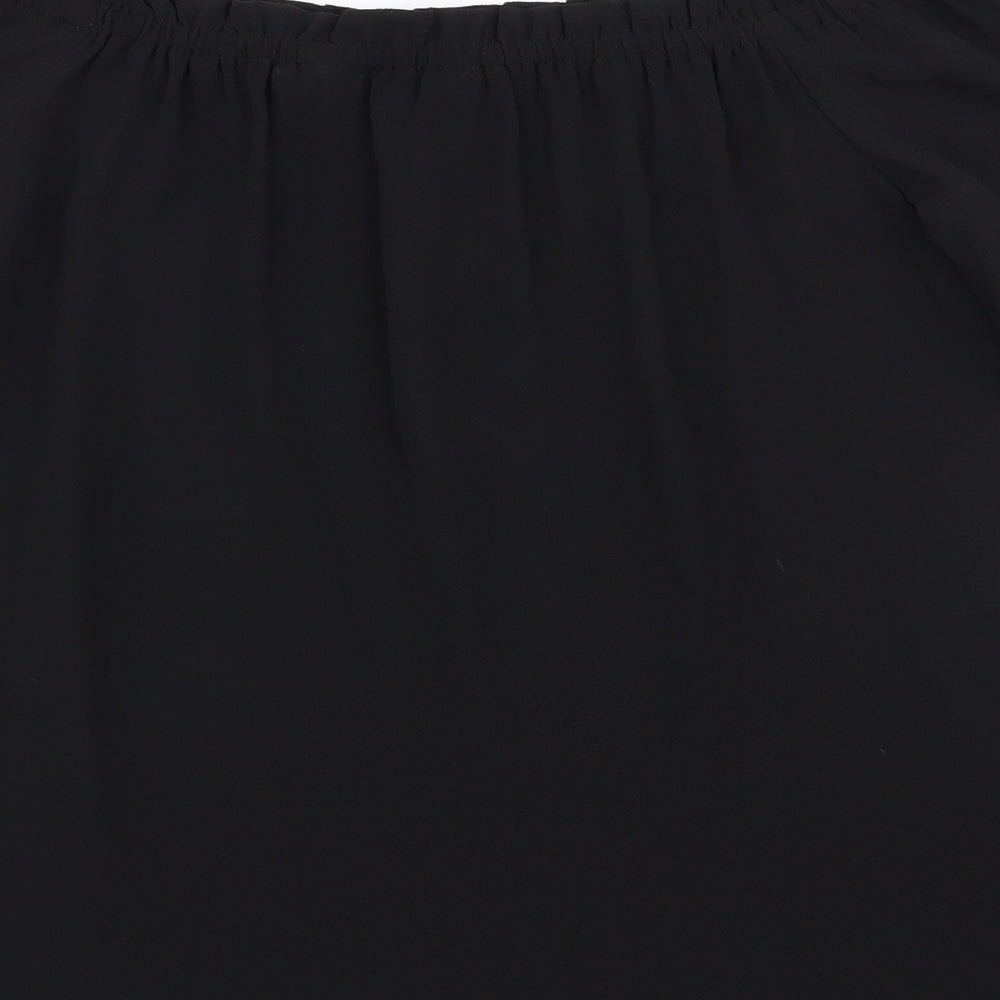 Dorothy Perkins Womens Black Basic Button-Up Size 8