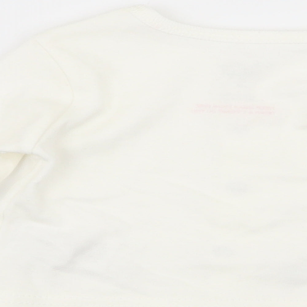 stering Girls White Basic T-Shirt Size 0-3 Months
