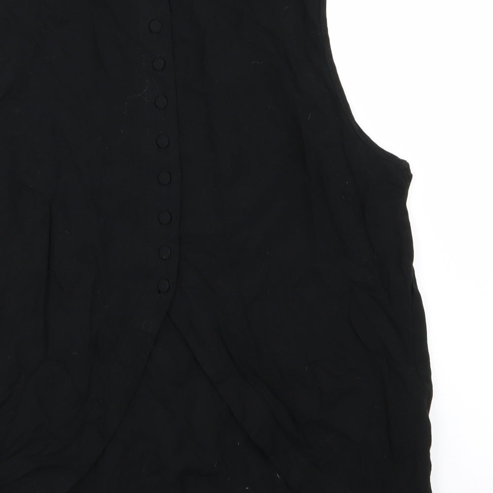 be beau Womens Black Basic Tank Size 12