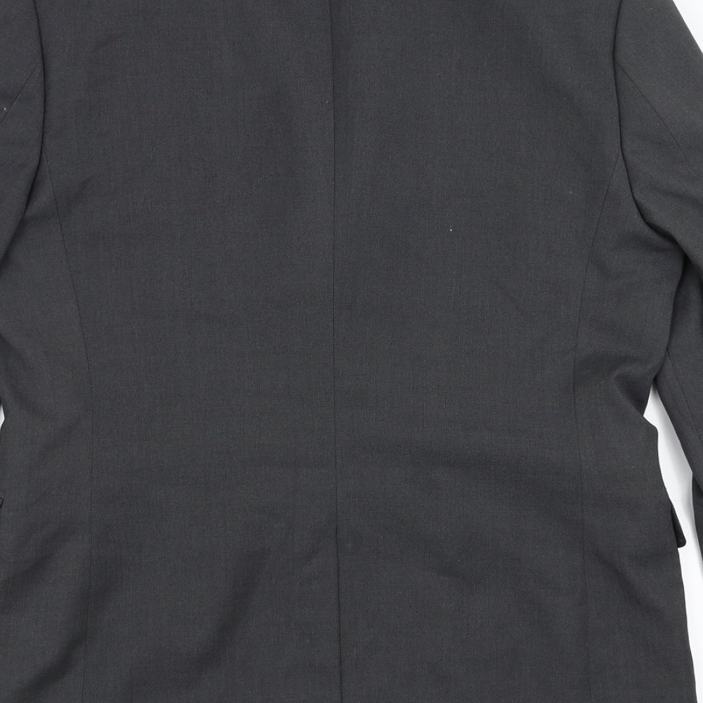 H&M Mens Grey Jacket Suit Jacket Size 38