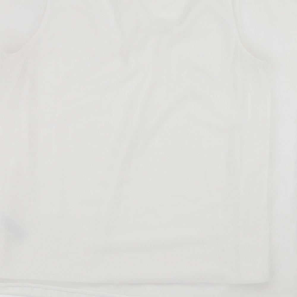 Marks & Spencer Womens White Basic Blouse Size 14 - tank under blouse