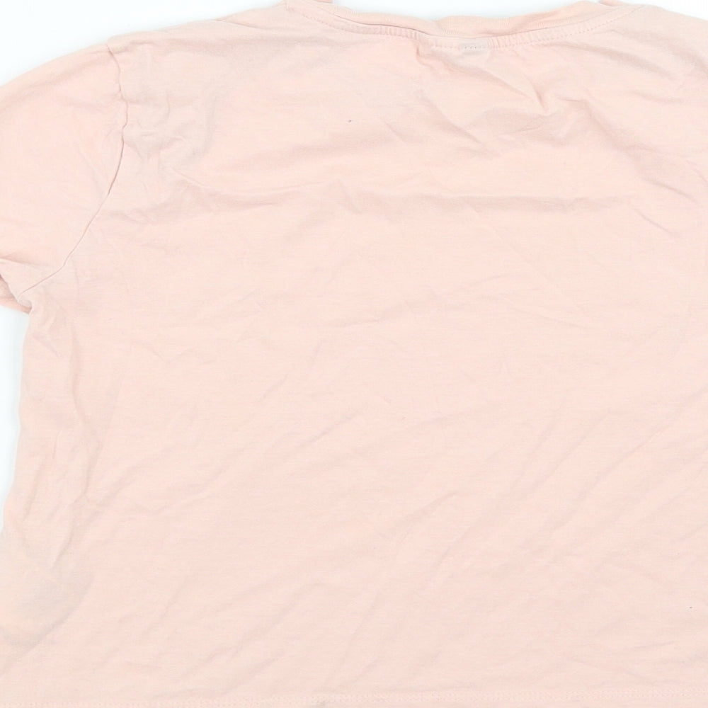 Divided by H&M Womens Pink Basic T-Shirt Size XS