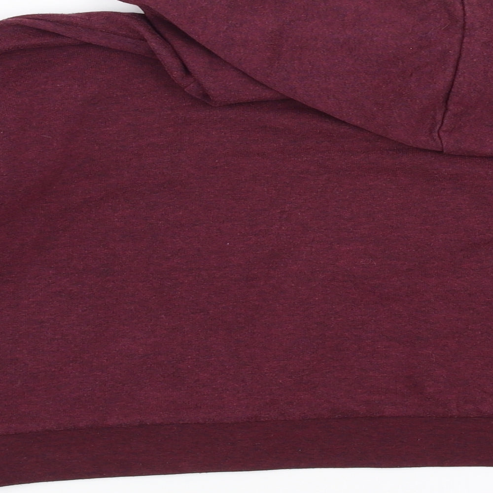 Divided by H&M Womens Purple Pullover Hoodie Size M - cropped