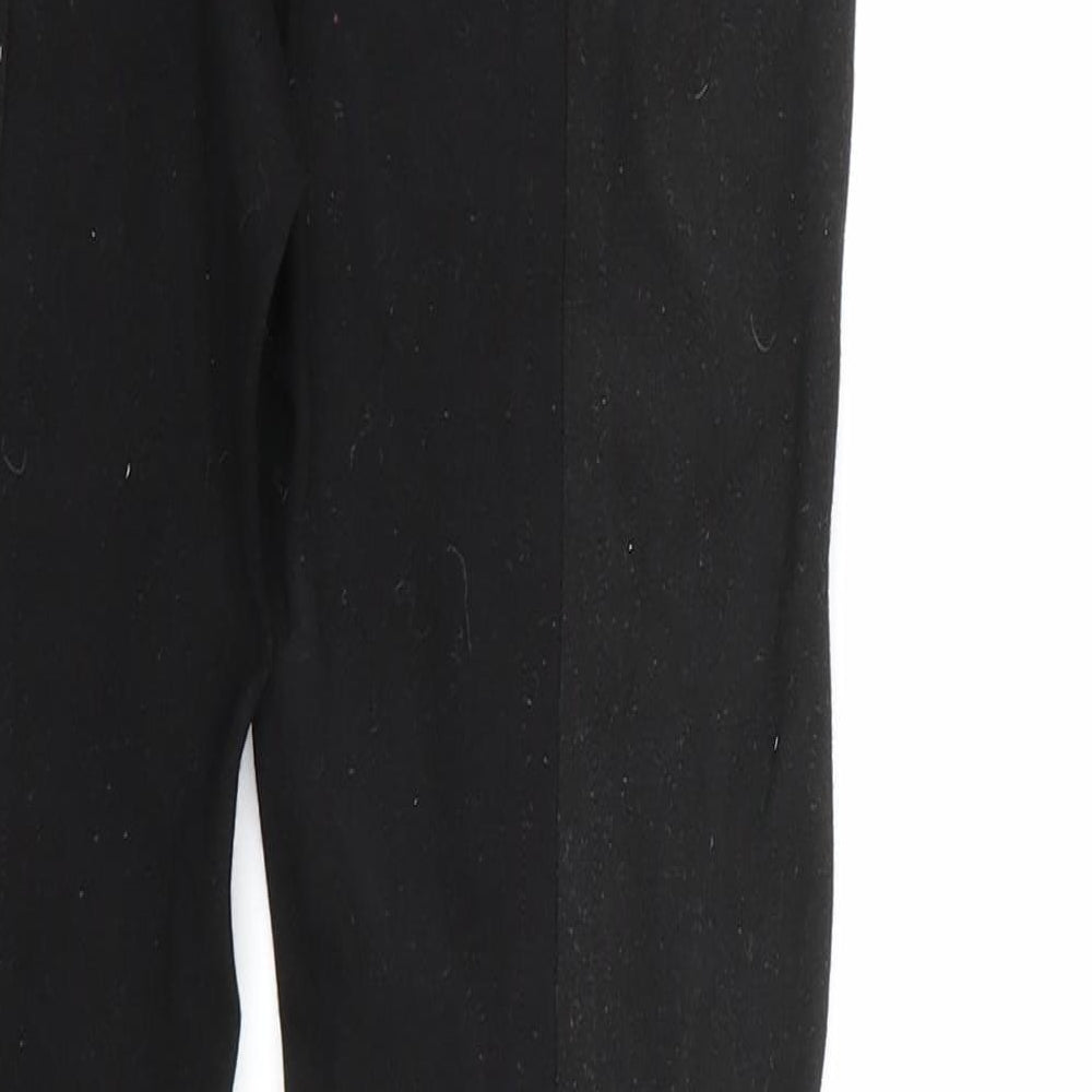 MNG SUIT Womens Black Pedal Pusher Trousers Size XS L27 in