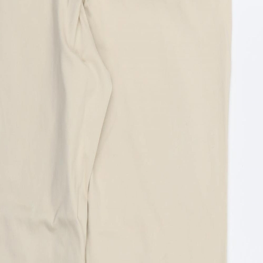 Look Womens Beige Chino Trousers Size 18 L28 in