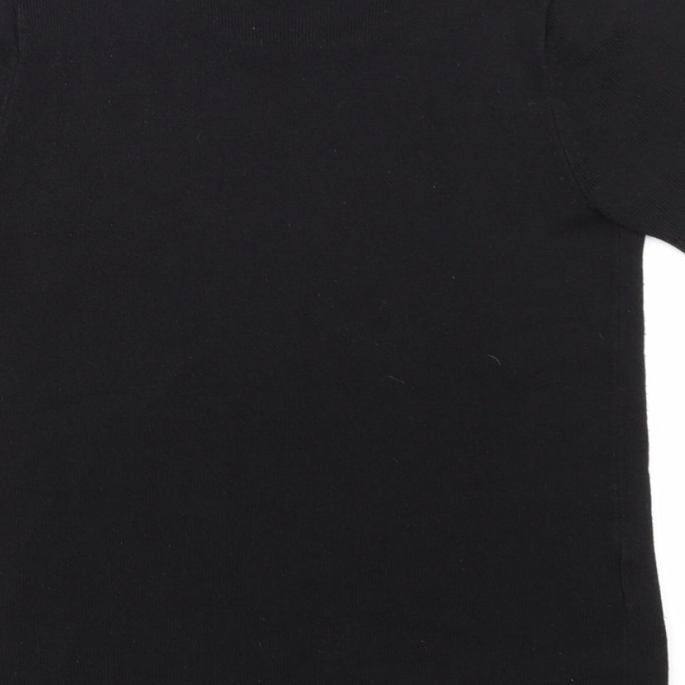 Papaya Womens Black Knit Pullover Jumper Size 8