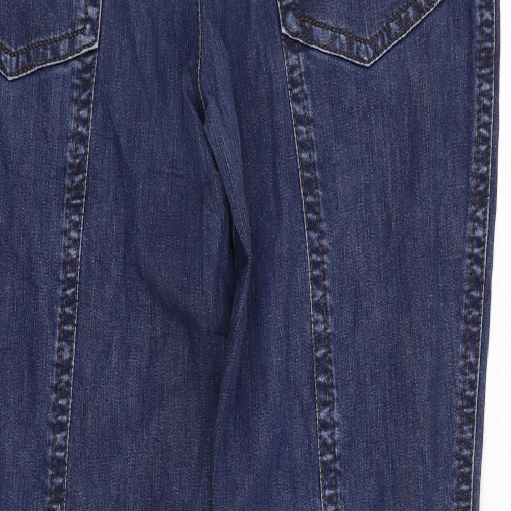 Rosher Womens Blue Straight Jeans Size 14 L26 in