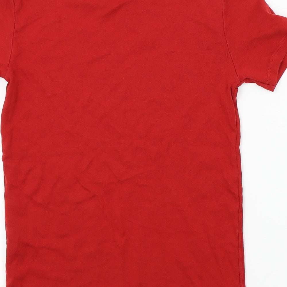 Preworn Boys Red Basic T-Shirt Size S