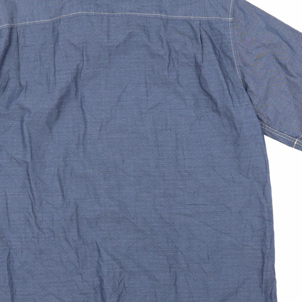 Weatherproof Mens Blue Button-Up Size XL
