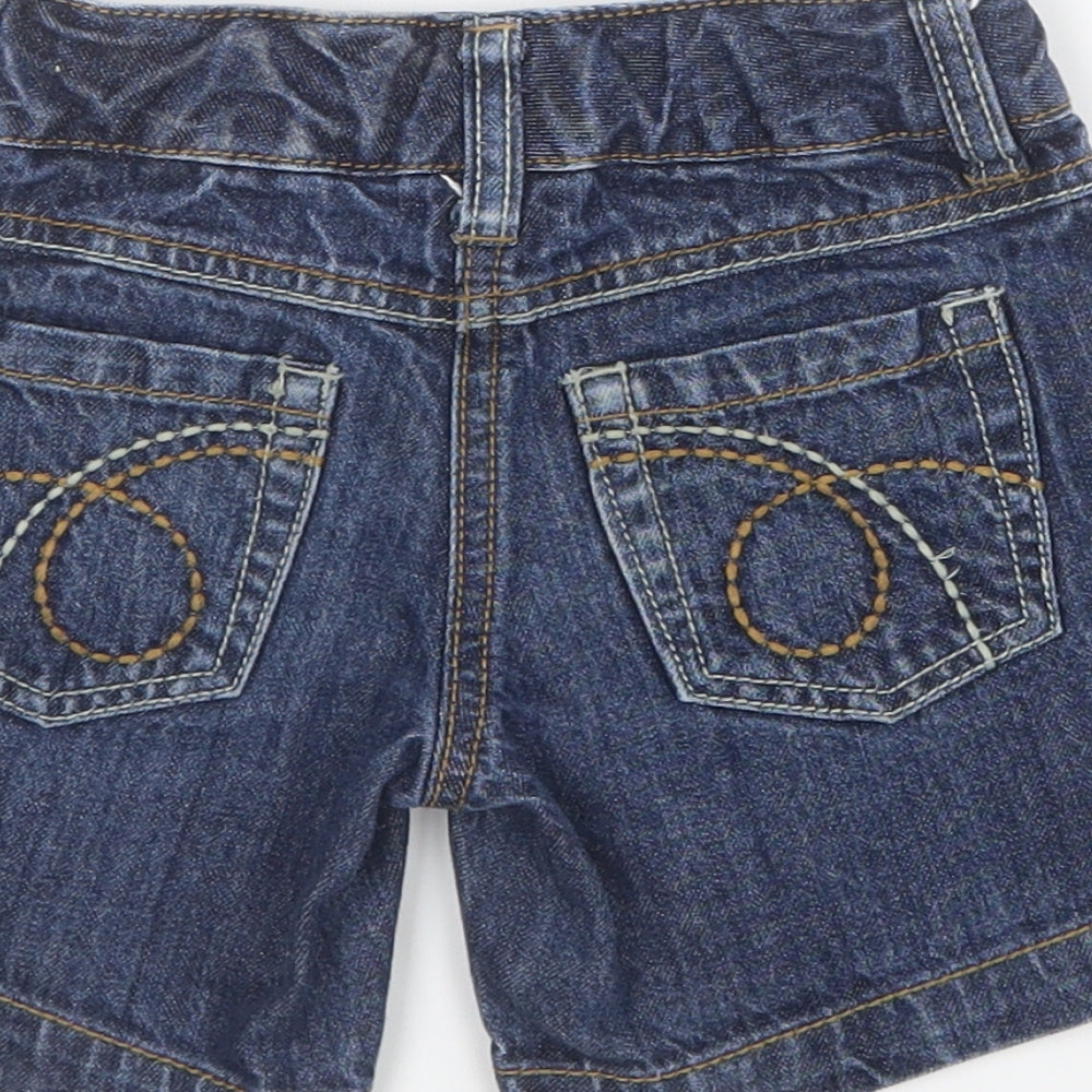 NEXT Girls Blue Denim Boyfriend Shorts Size 3 Years