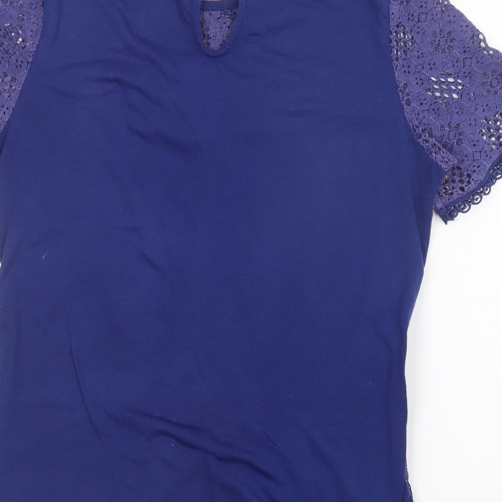 Dorothy Perkins Womens Blue Basic Blouse Size 12