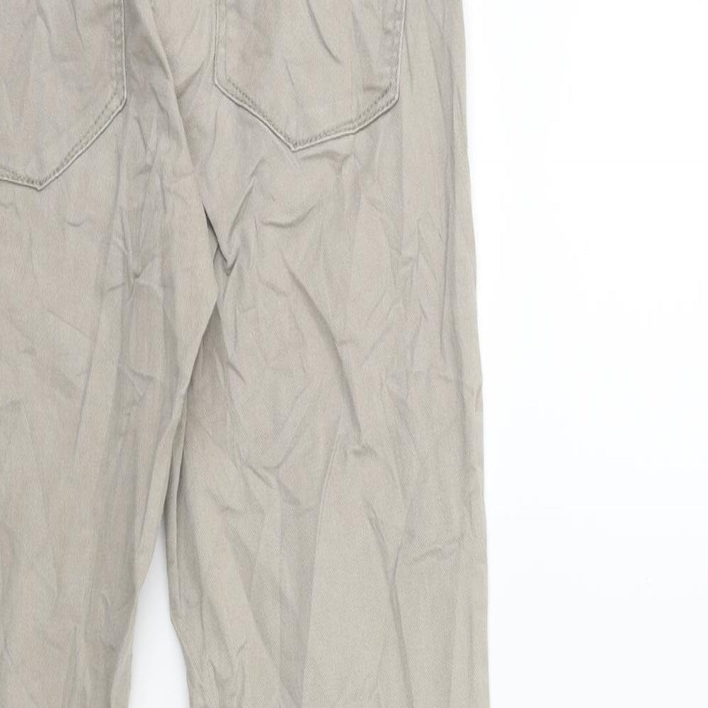 H&M Womens Green Denim Skinny Jeans Size 10 L30 in