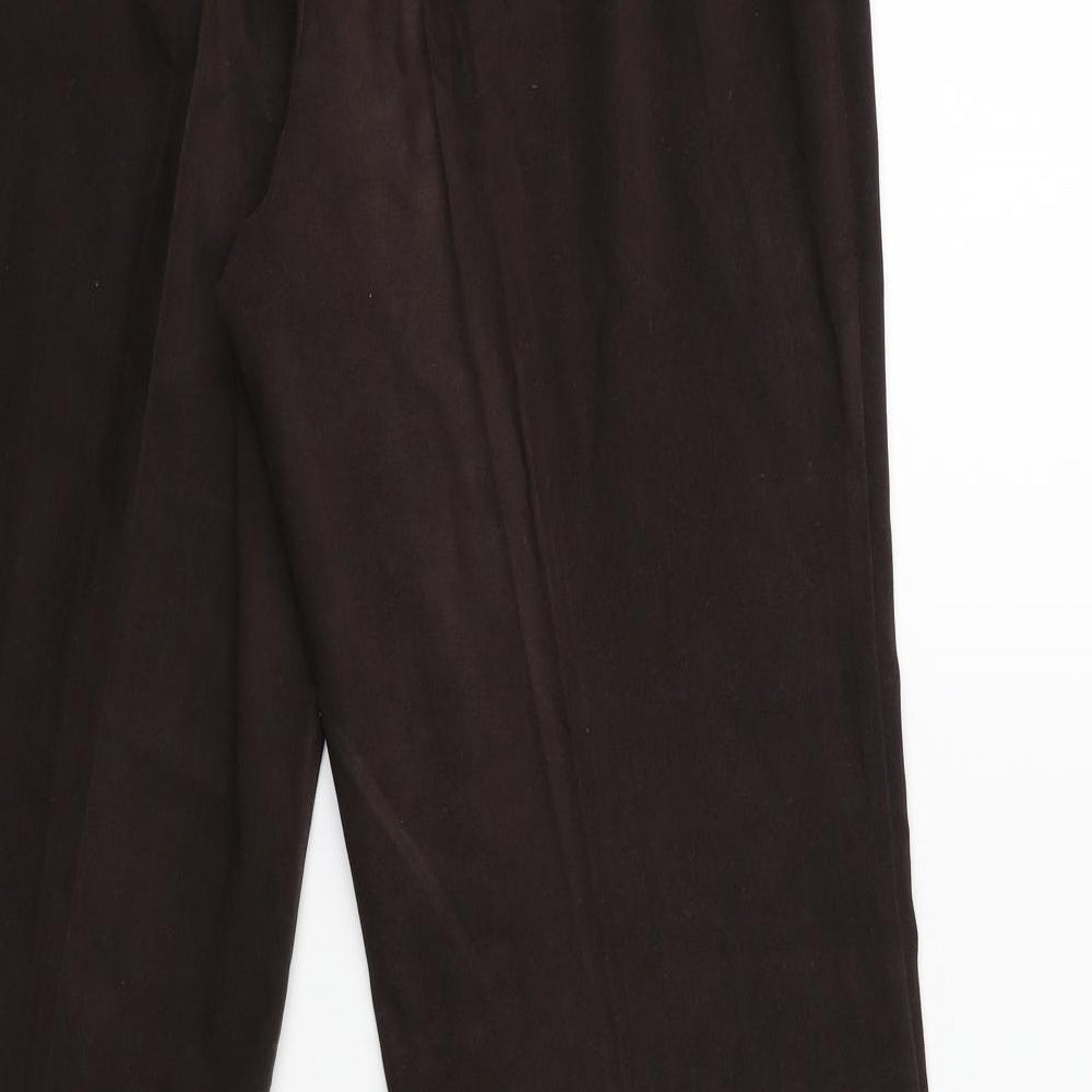 George Womens Brown Trousers Size 14 L31 in