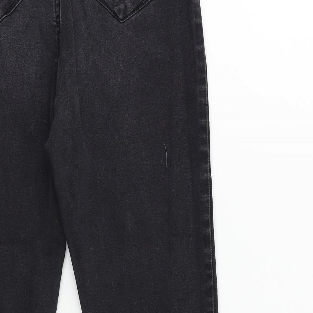 Denim & Co. Womens Black Denim Skinny Jeans Size 10 L25 in