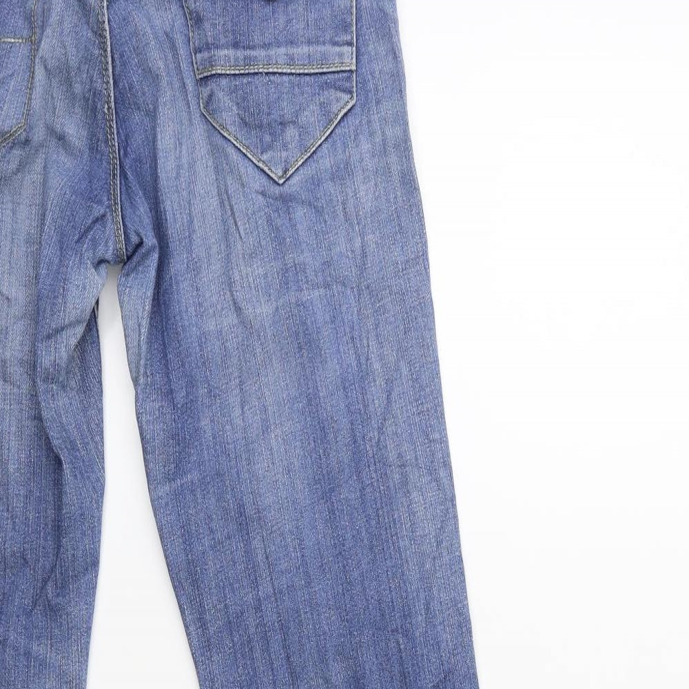 moda + Womens Blue Denim Straight Jeans Size 27 in L32 in