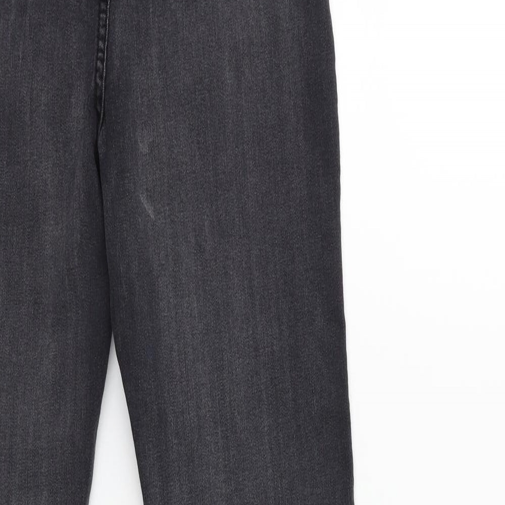PRETTYLITTLETHING Womens Grey Denim Skinny Jeans Size 10 L27 in