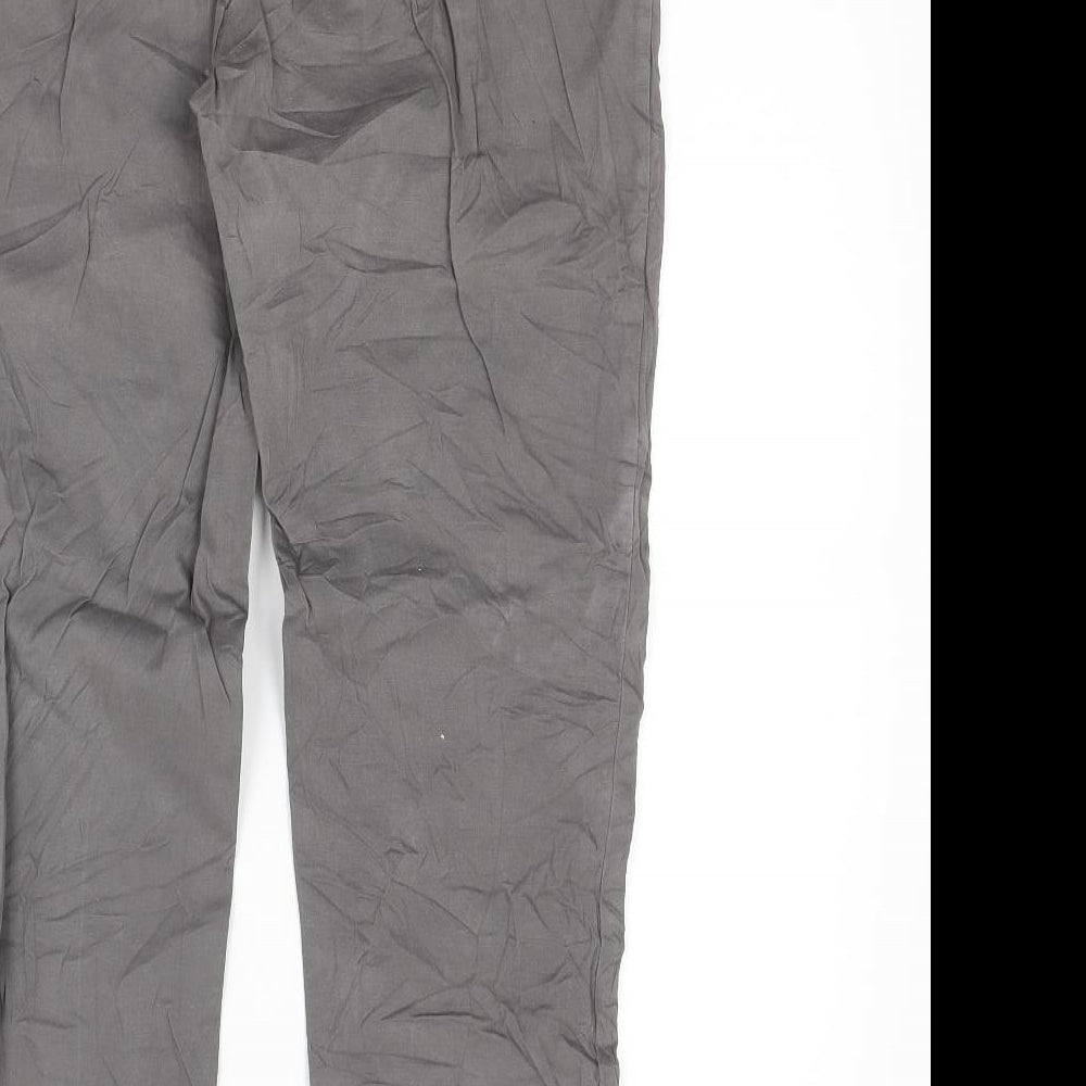 Unit Womens Brown Trousers Size 12 L27 in