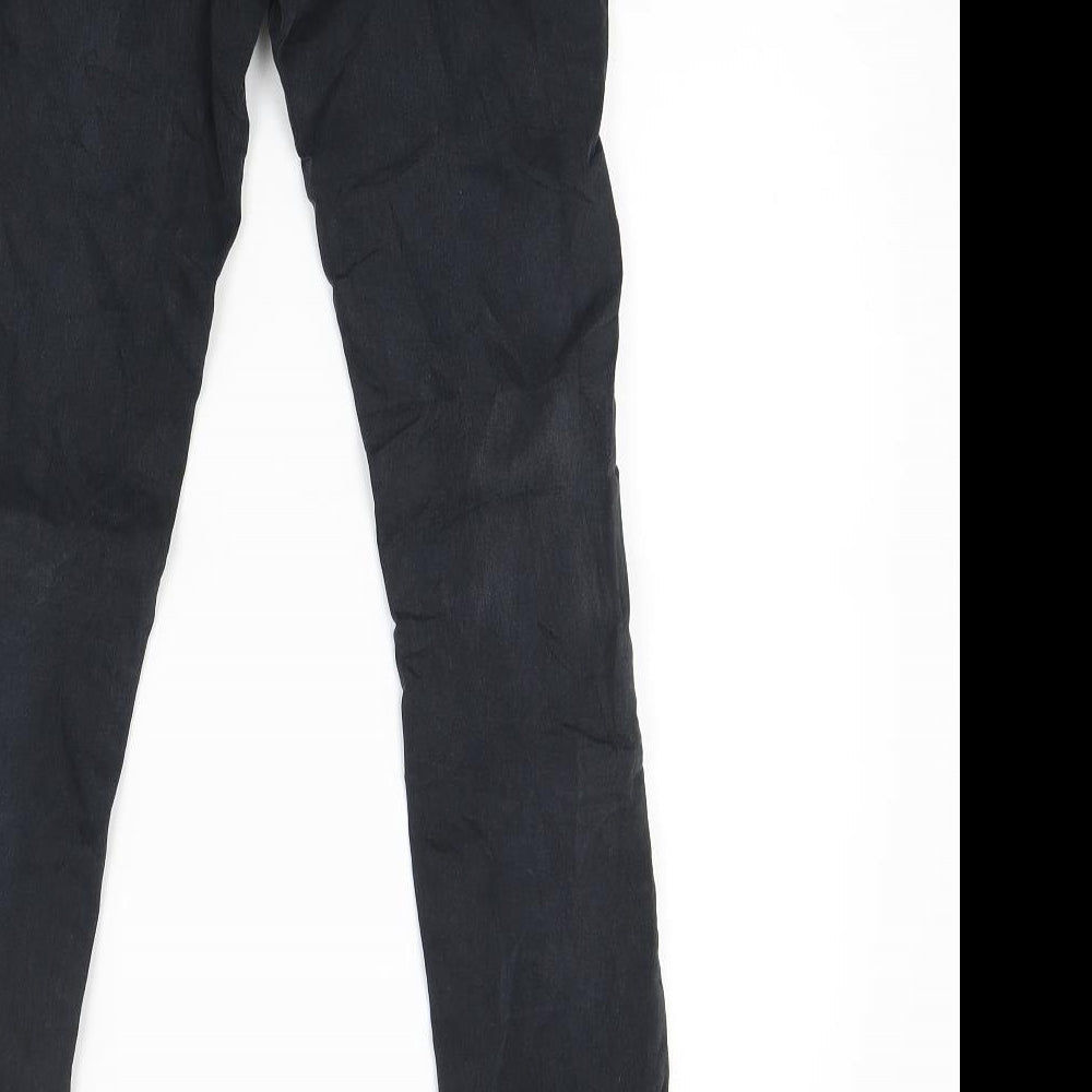 Divided Womens Black Denim Skinny Jeans Size 8 L28 in