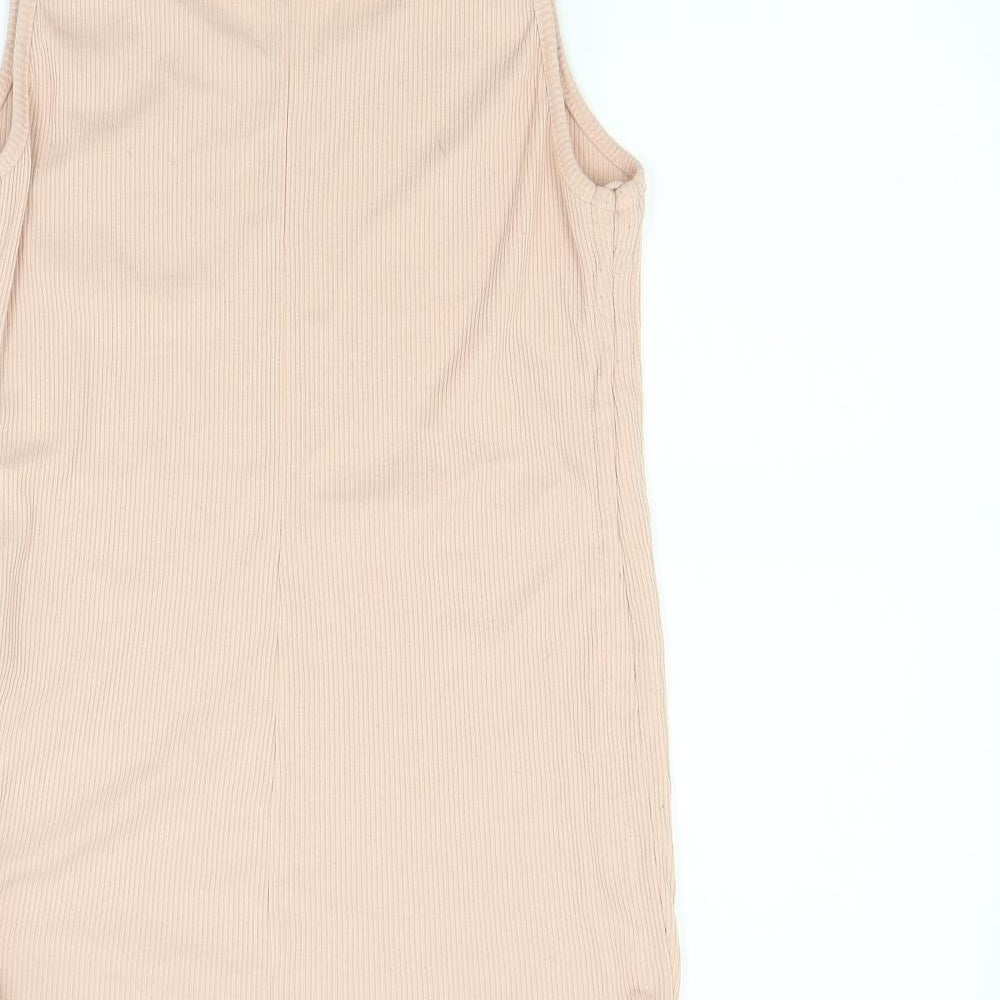 Boohoo Womens Pink Basic Tank Size 12