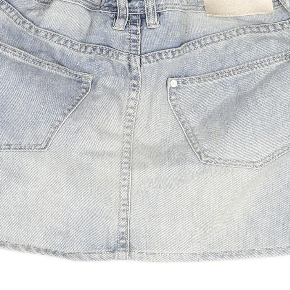 H&M Girls Blue Denim Mini Skirt Size 10 Years
