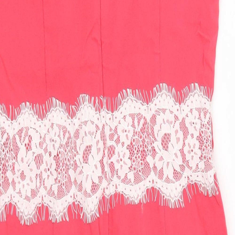 Paper Dolls Womens Pink Pencil Dress Size 6